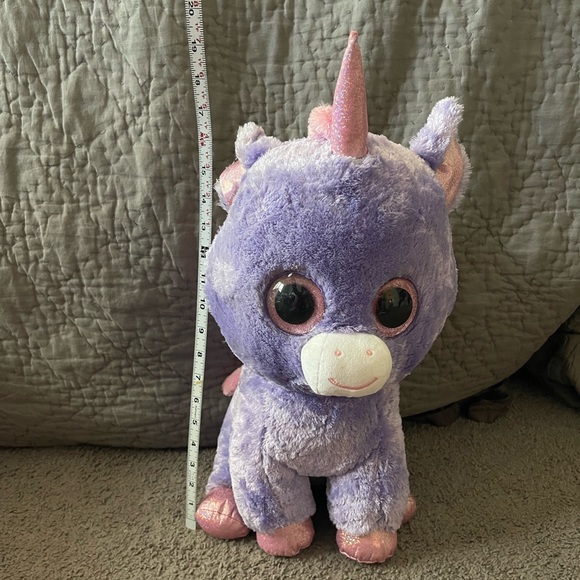 Jumbo Ty Beanie Boo Athena unicorn with wings large RARE HARD TO FIND HTF - Picture 7 of 7